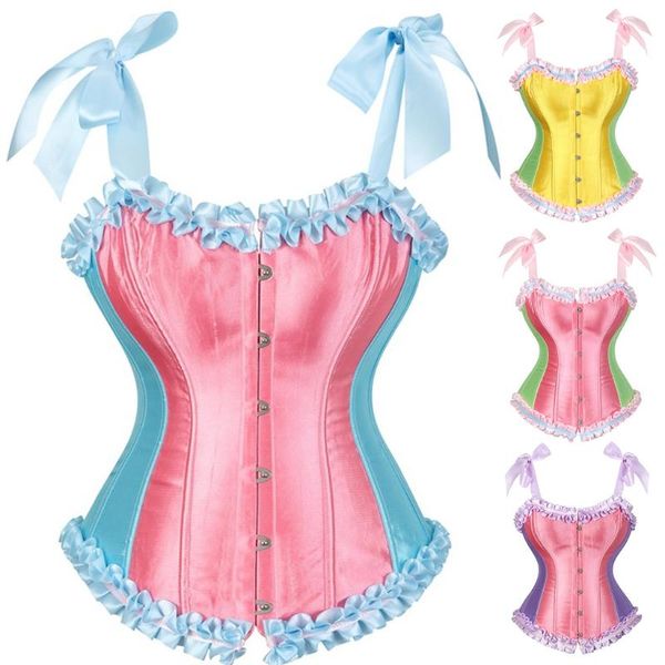 

belts vintage corset women's summer slimming waist bustiers camisole fashion with adujustable lace straps for party, Black;brown