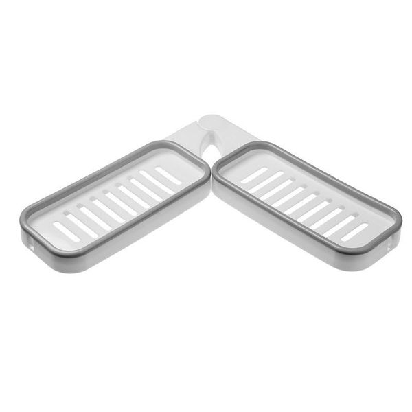 

hooks & rails corner storage rack multifunctional wall mounted adhesive bathroom shelf for