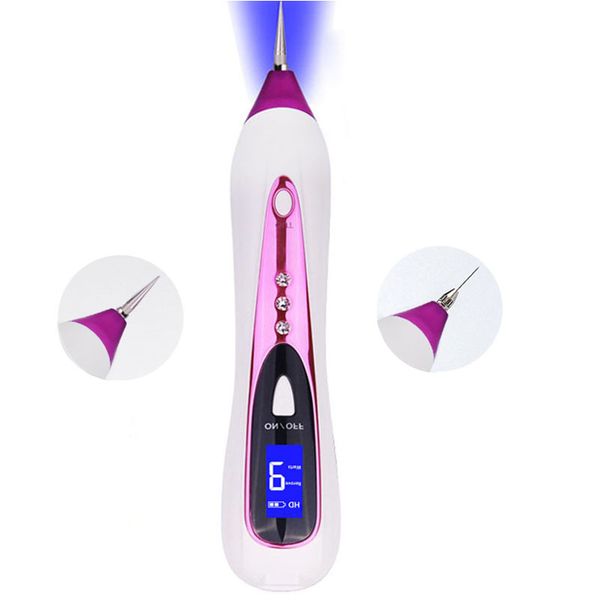 

laser facial freckle dark spot remover tool wart removal machine tattoo mole removal plasma pen diamond insert 9 gear rab