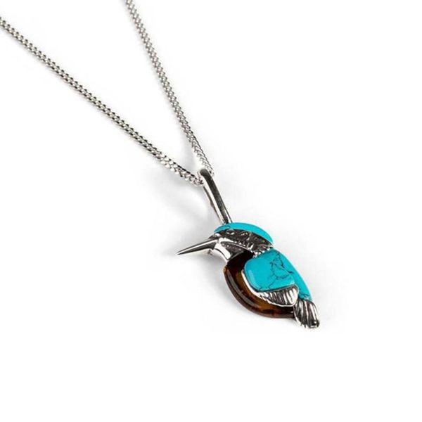 

pendant necklaces stone animal hummingbird fashion silver color clavicle chain birds necklace collares joyeria mujer