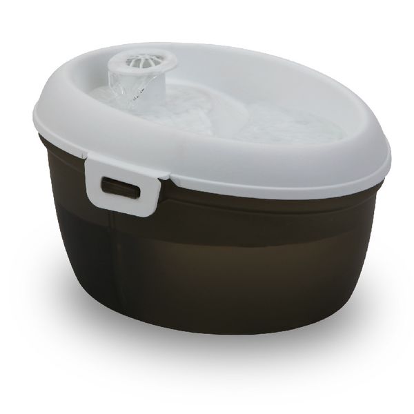 

new 2l cat drinking fountain treat cat to drink dirty water clean tooth brick and filter element automatic drinking bowl for cat, Silver