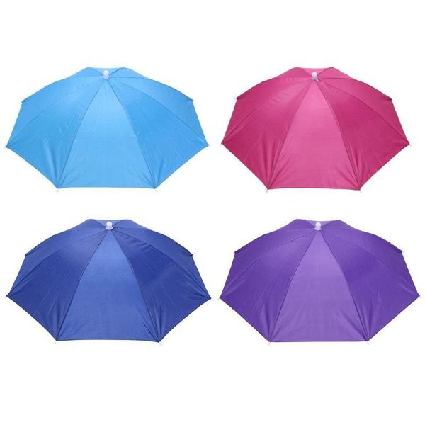 

anti-rain elastic band head umbrella hat outdoor fishing sunscreen tool umbrellas