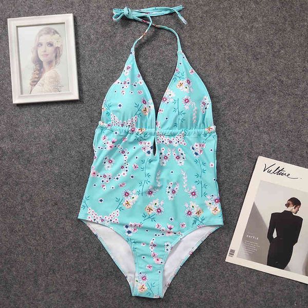 

piece one 2021 printed swimsuit for women, Red;black