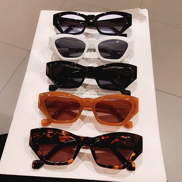 

mens sunglasses so&ei fashion small cat eye women sunglasses vintage jelly tea eyewear men trending black light gray sun glasses shades uv40, White;black