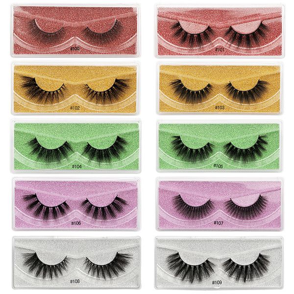 3D Nerz Wimpern 10 Stile Faux Wimpern Handgemachte Natur Weiche Falsche Wimpern Make-Up Verlängerung Instock