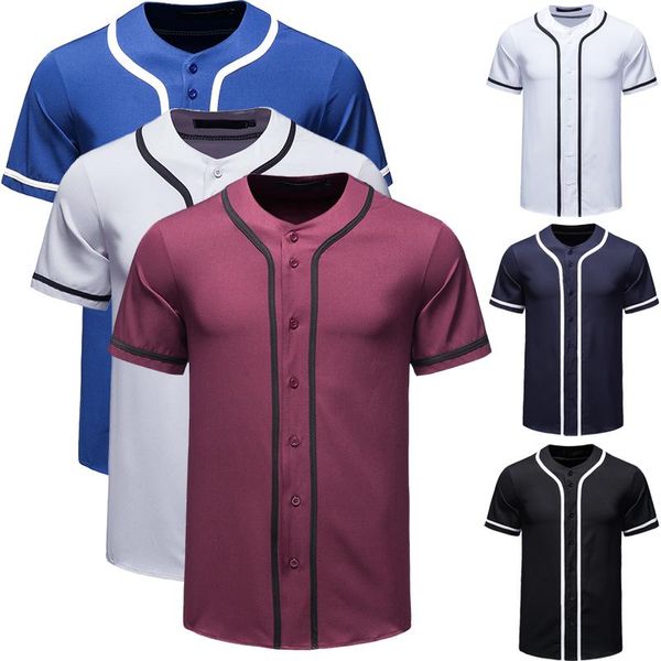 

men's sports button personalized collar casual stitching fashion t-shirt t-shirts, White;black