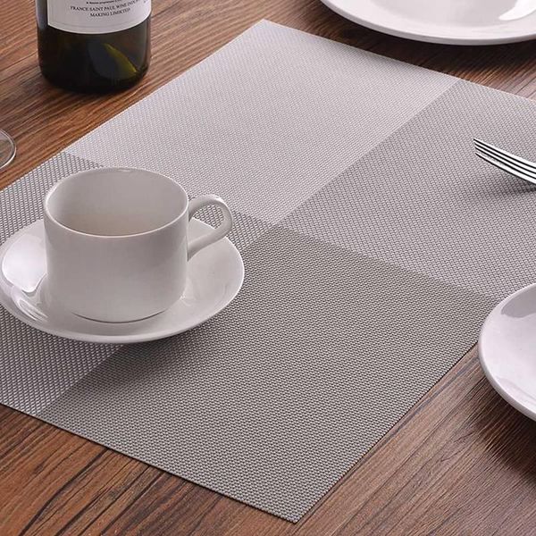 

mats & pads 1pcs 45x30cm non slip insulation placemat quality pvc table large dinner mat fashion style dining