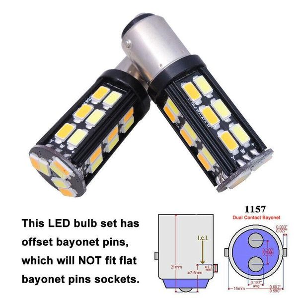 

emergency lights 1157 led bulbs 1157na 12v dc 2pcs set 3 dimensional design 30-smd for turn signal