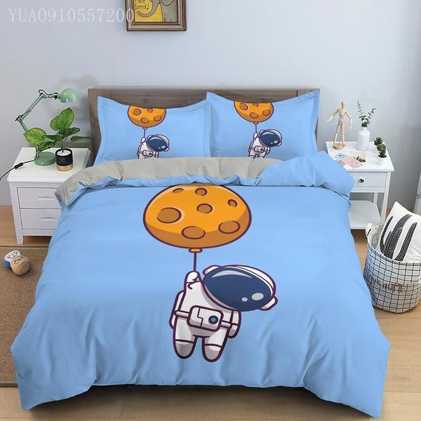 

bedding sets cartoon 3d set astronaut planet rocket printing duvet cover twin full  king size kids bed linings drop