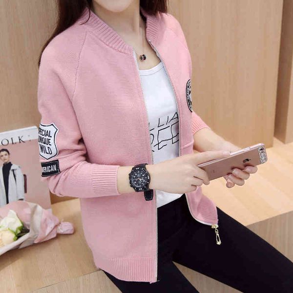 

women's sweaters female sweater with zipper, female cardigan piece short design in solid color pgcf, White;black
