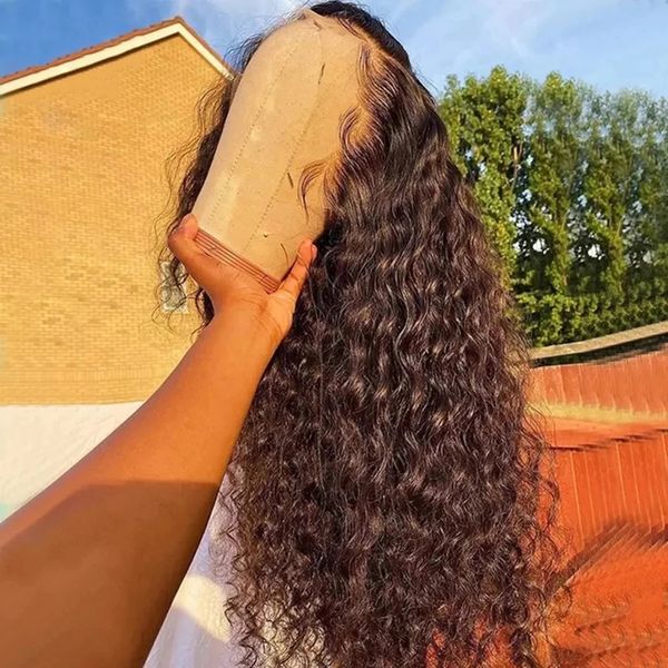 

lx brand /13x6 deep wave transparent lace front human hair wigs for women remy lace frontal wig pre-plucked lace closure wig 5x5 wavefactory, Black