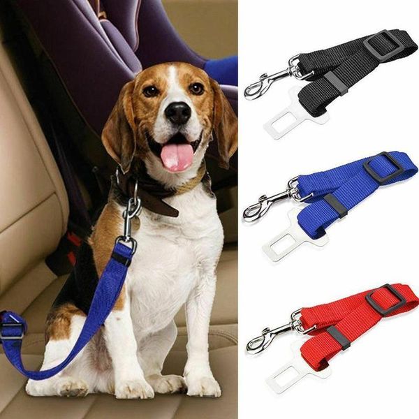 

1pcs car pet seat belt for small medium or large dogs anti dog bungee lead safety lever buffer elastic force suppl collars & leashes