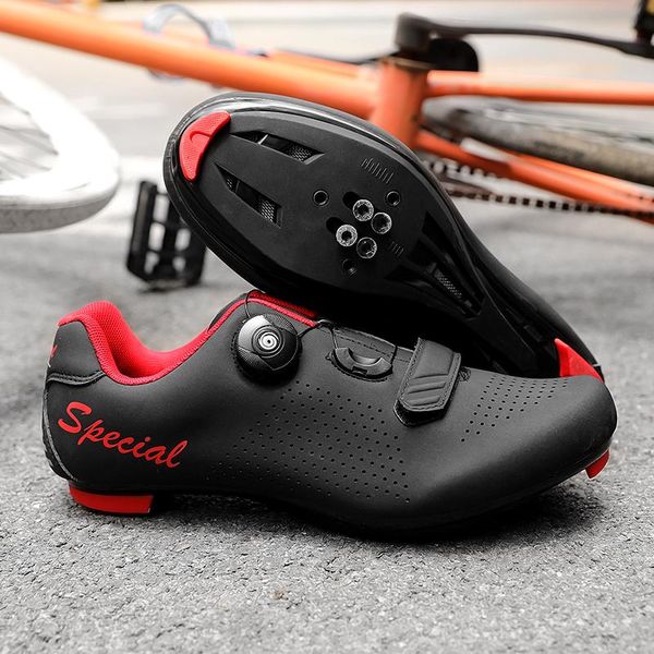 

self-lock cycling spd shoes men mtb sneaker hombre professional racing road mountain biking breathable sapatilha ciclismo footwear, Black