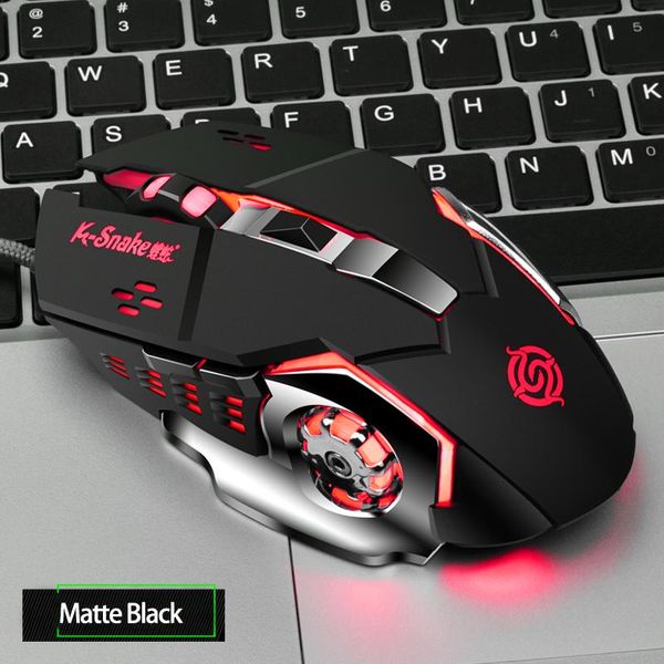 

mice profession gamer gaming mouse 8d 3200dpi adjustable wired optical 7 color led computer usb cable silent for lappc