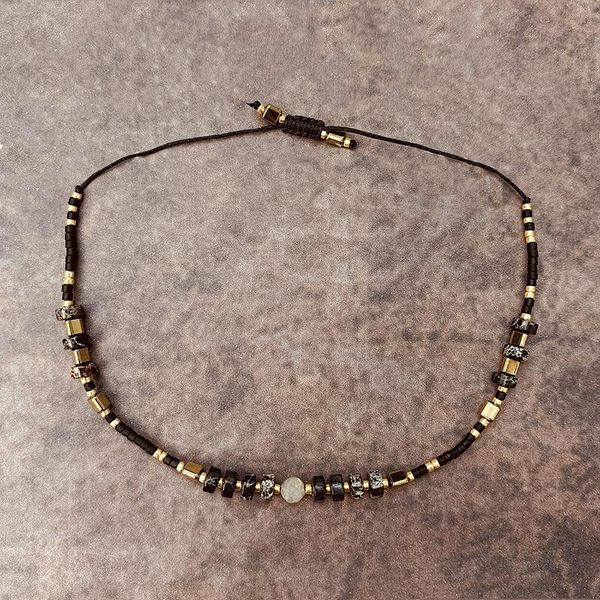 

beaded, strands vikiko japanese natural stone moonstone girls beads black bracelet