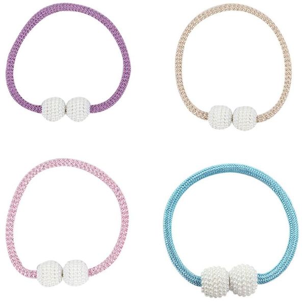 

other home decor creative magnetic pearl bandage for household curtains no punching curtain