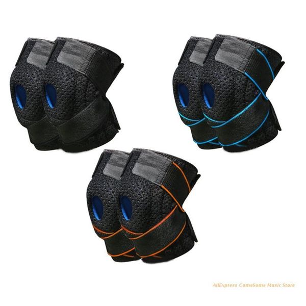 

elbow & knee pads kneecap running cover patella protective kneelet sports elastic therapy kneepad dropship, Black;gray