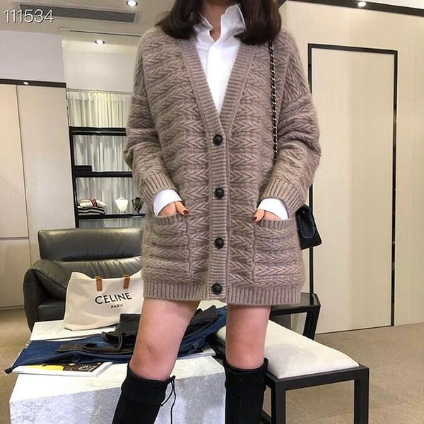 

women's knits & tees autumn and winter fashion wool cardigan women's jacket warm xlrt, White