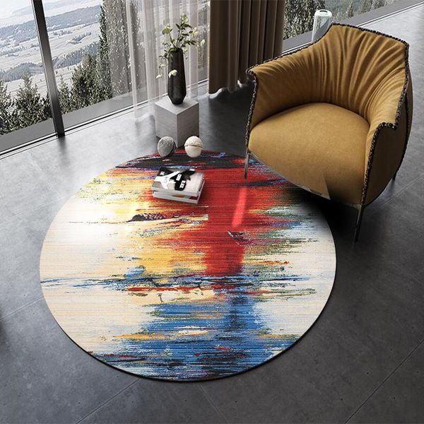 

nordic abstract rug modern round household creative carpet floor mat chair living room alfombras bedroom decoration ed50dt carpets