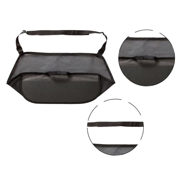 

car organizer storage net pocket bag leather suspension universal