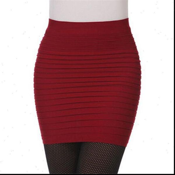 

summer short womens skirts high waist a line elastic black red pleated candy colors