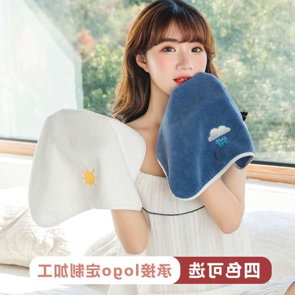 

kindergarten children's towel coral velvet square face wash baby skin water absorption thickened, White