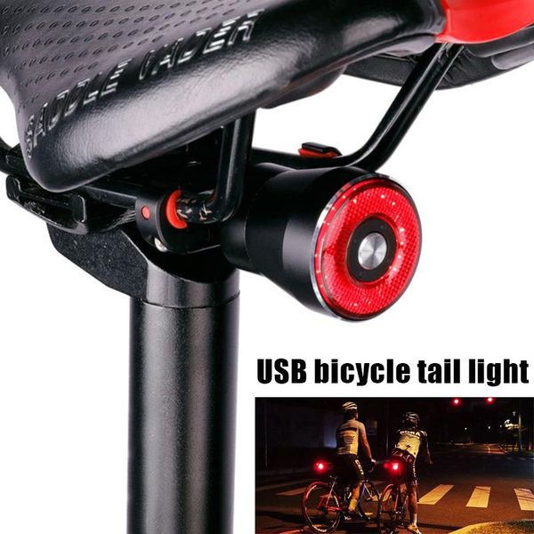 

bicycle bike led rear light auto start sbrake sensing taillight for cycling outdoor als88 lights