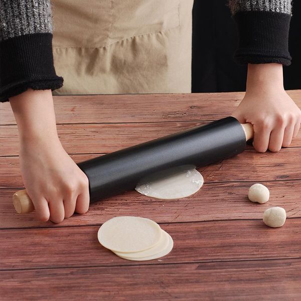 

rolling pins & pastry boards non-sticky steel pin roller movable flour roll stick skin artifact bread