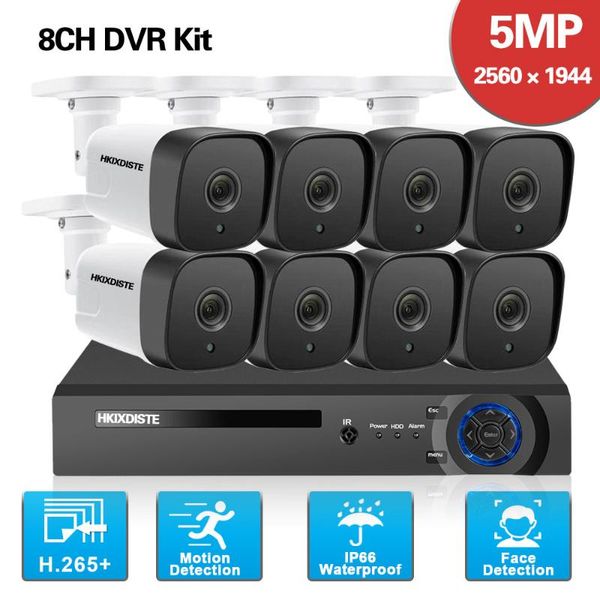

wireless camera kits 5mp 8 channel cctv dvr security system kit indoor motion detection video surveillance 8ch xmeye set