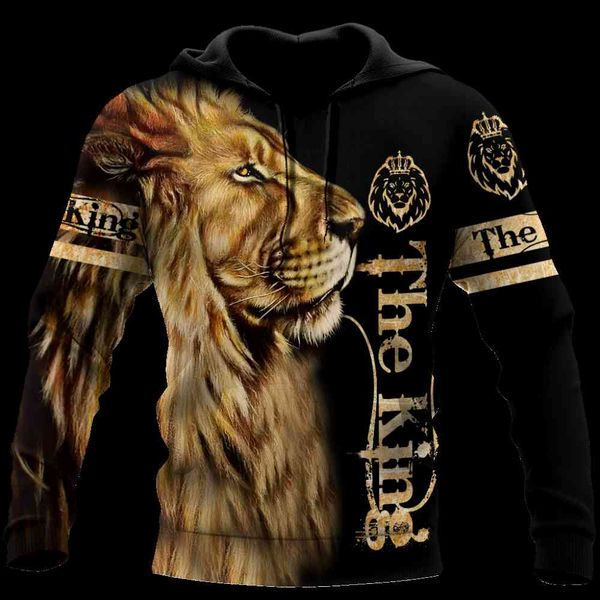

men's hoodies & sweatshirts elegant animal lion 3d all print plus hoodie man women harajuku outwear zipper pullover sweatshirt casual j, Black