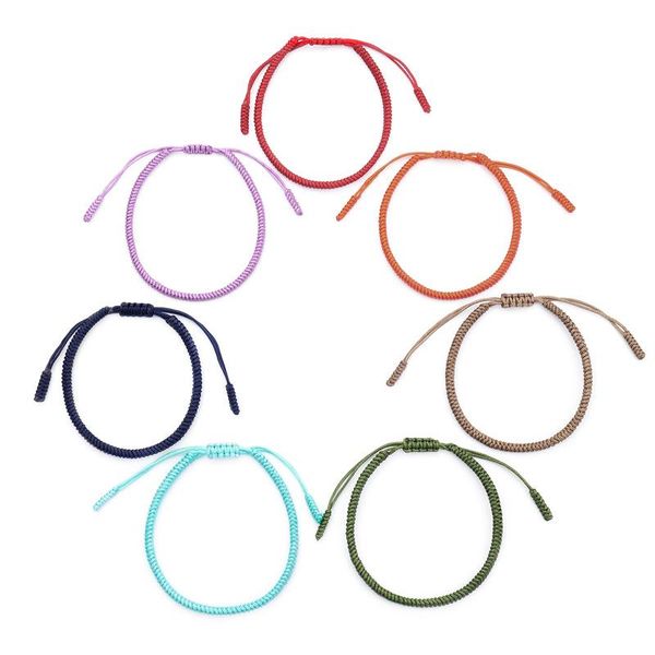 

charm bracelets fashion multi color yoga 7-color woven handmade knots amulet lucky rope bracelet bangle jewelry accessorie, Golden;silver
