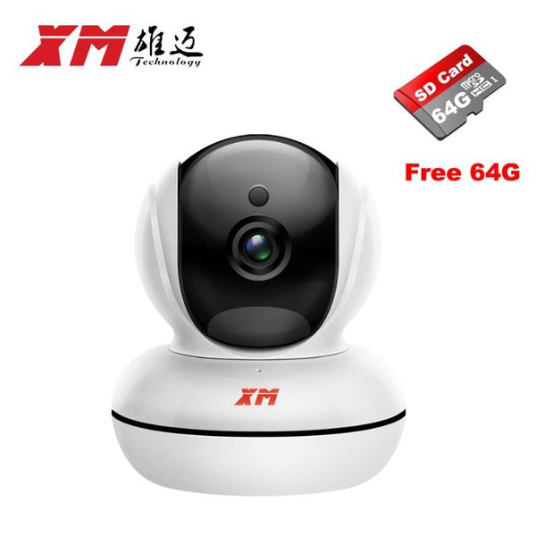 

smart homewireless 1920*1080p 2.0mp ip camera+64gb sd card pan/tilt night vision security camera p2p cctv cam with ir-cut cameras