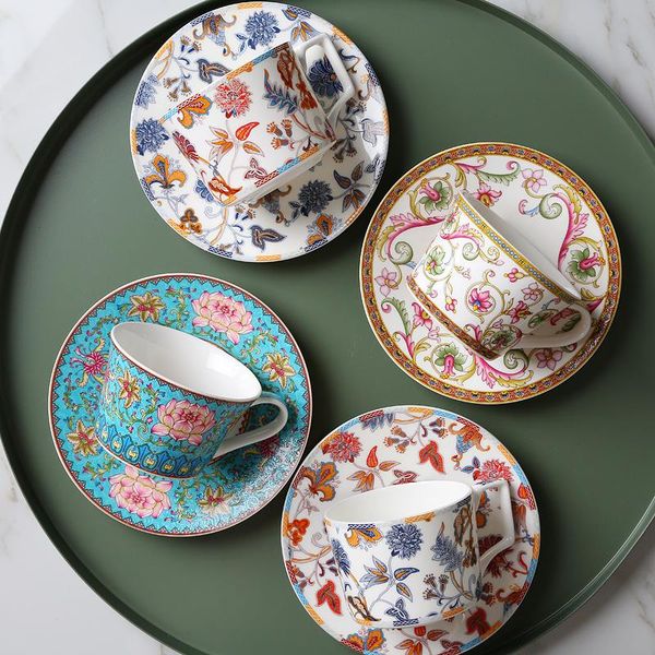

cups & saucers english afternoon tea cup ceramic coffee set european small luxury ins wind exquisite and elegant teacup