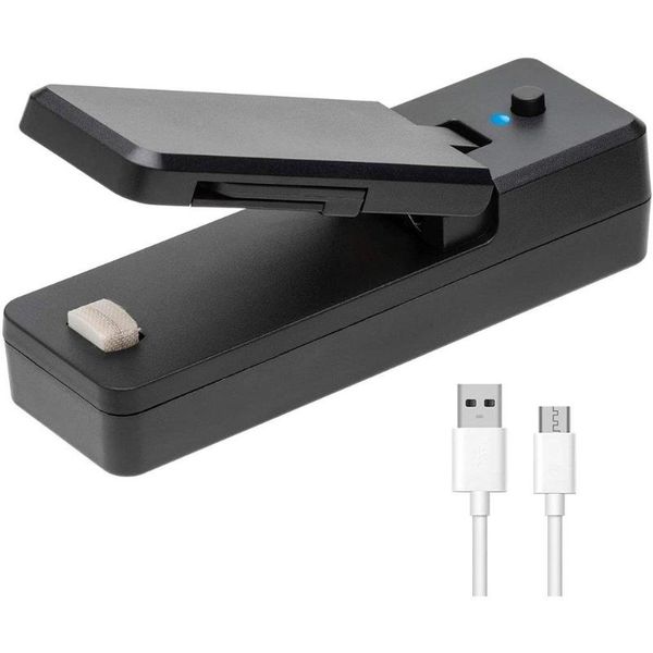 

bag clips mini 2-in-1 portable heat sealers rechargeable handheld vacuum &cutter for plastic storage food