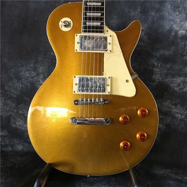 

. golden electric guitar is of delivery