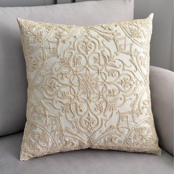 

cushion/decorative pillow cotton and linen cover sofa cushion embroidered covers