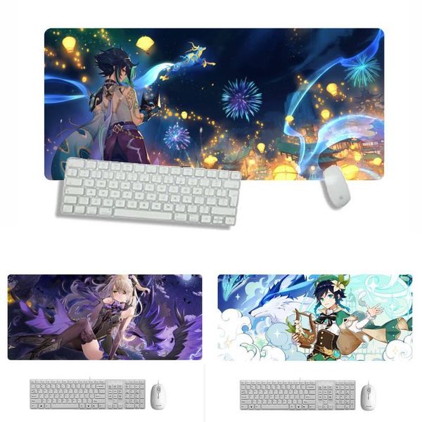 

mouse pads & wrist rests genshin impact comfort mat gaming mousepad x xl xxl non-slip cushion thickness 2mm lockedge equal le