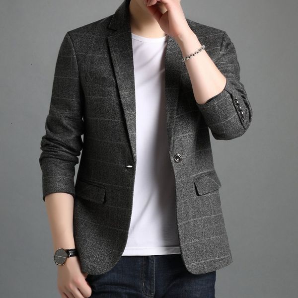 

single plaid small wt coat bus casual breathable suit men's, White;black