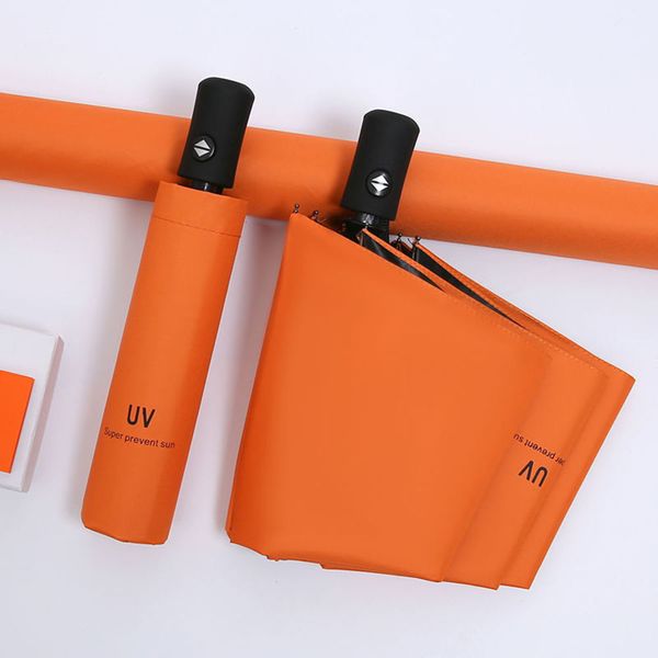 

full automatic umbrella female sunny rain dual purpose sunshade male super sunscreen ultraviolet black glue folding