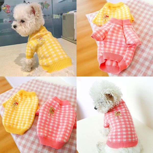 

dog apparel cat sweater coat winter pet clothing outfit knit puppy yorkshire terrier pomeranian bichon poodle schnauzer clothes