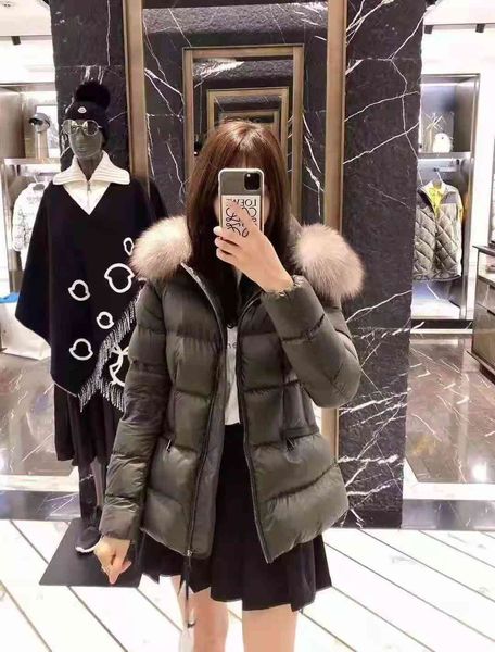 

down jacket the mongolian white duck women's in 2021 is thin and thickened at waist, short has a large, Black