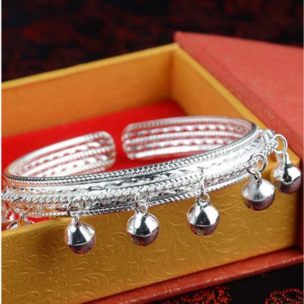

bangle fengmiao silver bracelet eight bells imitation, Black