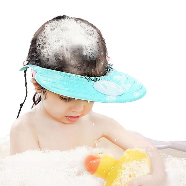 

baby shower cap adjustable waterproof bathing protective hat for caps