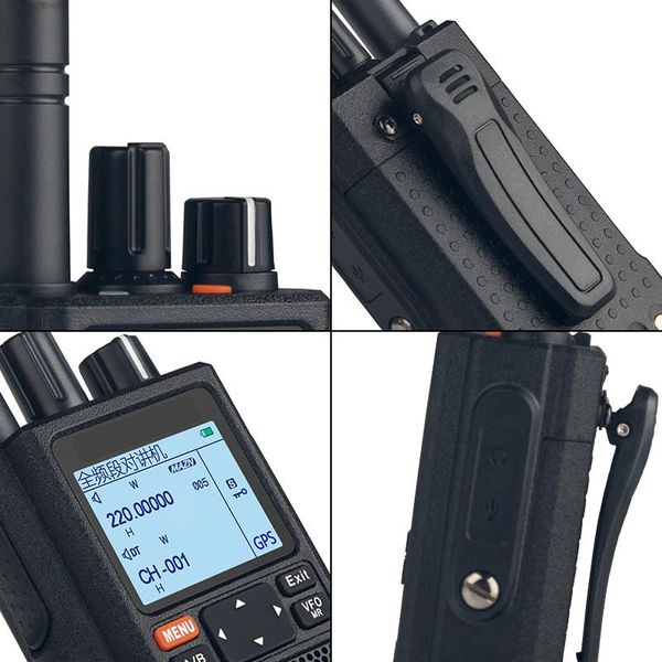 

walkie talkie uv98d gps six bands frequency vox sos 10km two way radio uhf vhf scanner long range comunicador