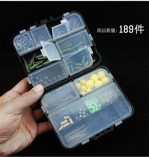 

pieces of fishing accessories set multifunctional carp bag tool box rotating buckle