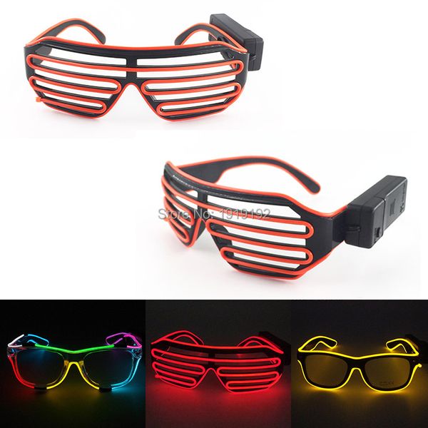 

costume accessories wireless version light up el glasses halloween wedding decoration glow party supplies flashing luminous par, Silver