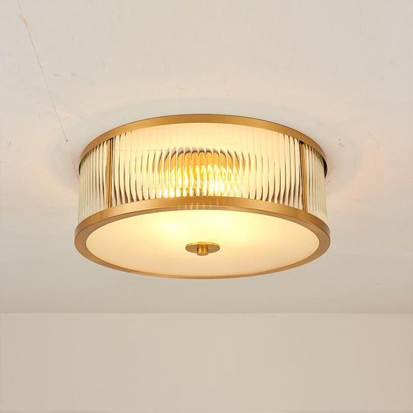 

ceiling lights nordic led copper sround lamps bedroom living room lighting hanging lamp fixtures