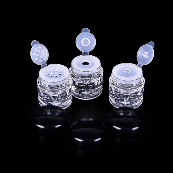 

storage bottles & jars clear empry cosmetic sifter loose powder 3 styles container screw lid diy bottle for makeup tools