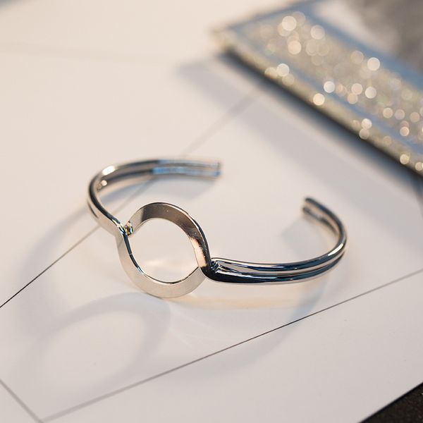 

luxury new lovers' heart opening bracelet yiwu small fresh copper jewelry, Black