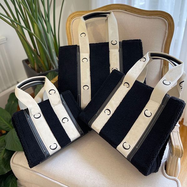 

2021 womens luxury woody tote bag designer fashion shoulder handbags goat totes travel large capacity shopping bags wallet